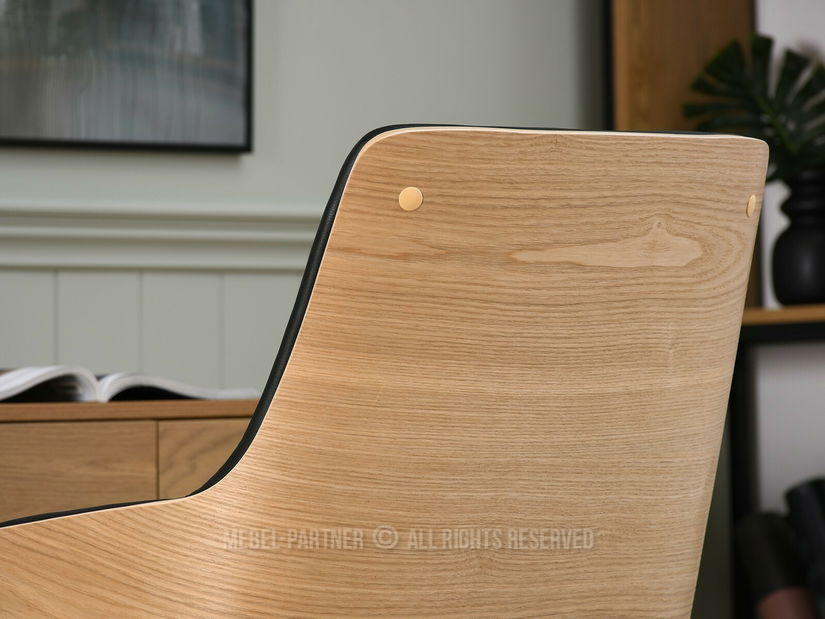 Stolička Oscaro (dub čierny + čierna)