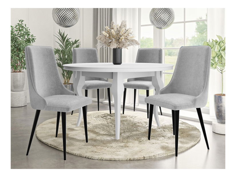 Jedálenska stolička Earp (sivá + čierna) *výpredaj