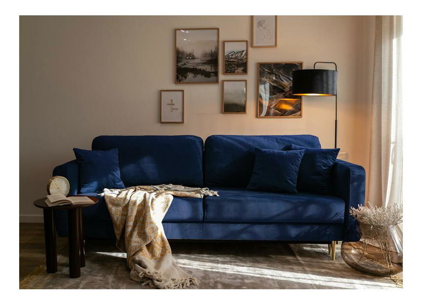 Háromszemélyes kanapé Vallera (tenerészkék)