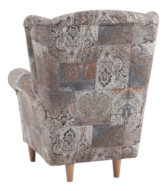 Kreslo ušiak s taburetkou Aevo (vintage 1026)