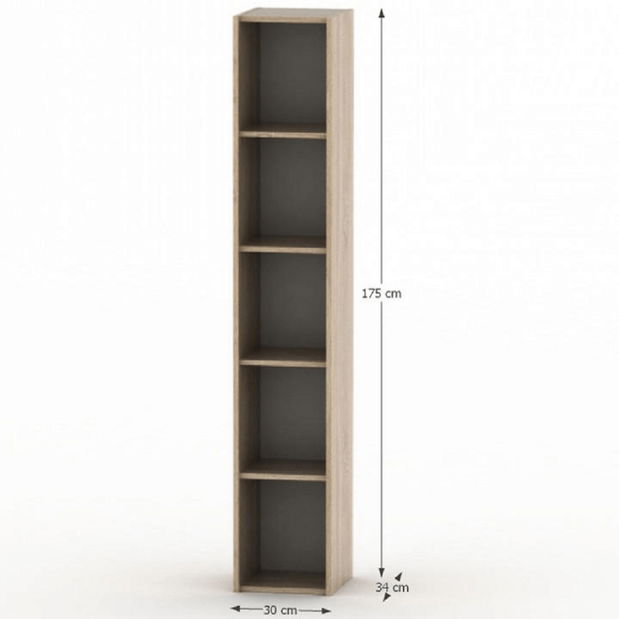 Polcos szekrény Asista AS 009 sonoma tölgy