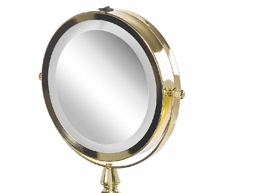 Makeup ogledalo ø 18 cm Maurie (zlatna)