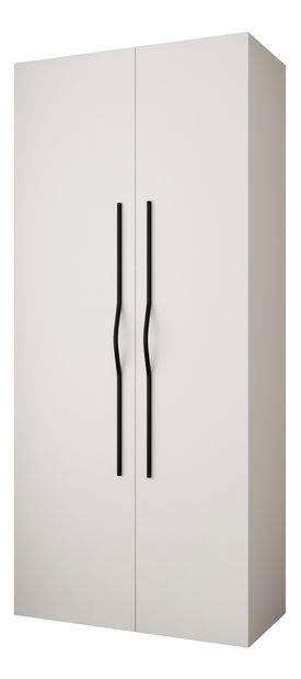 Dulap de haine 110 cm Carmela 40-2 (alb + Negru)