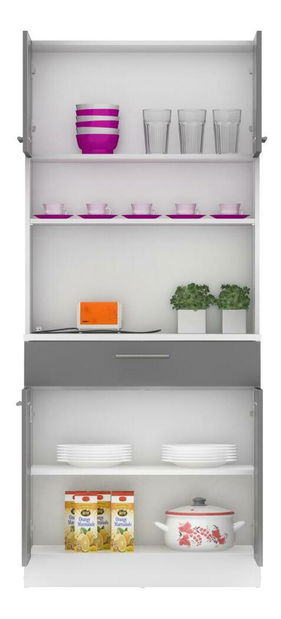 Kuhinjski kutak Domini NEW (bijela + grafit)