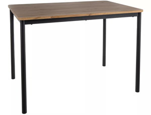 Jedálenský stôl Cetera (čierna + dub artisan) (pre 4 osoby)
