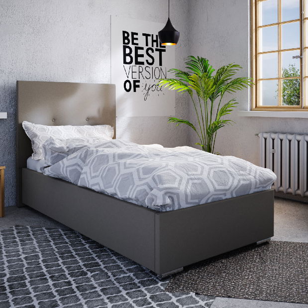 Jednolôžková posteľ 90 cm Foxxie 2 (hnedá)