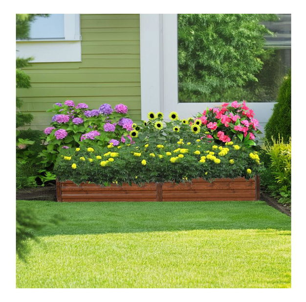 Ghiveci ridicat 7 Naipes (maro) 