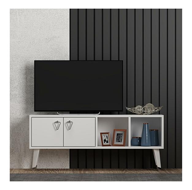TV asztal/szekrény Bikune (fehér) 