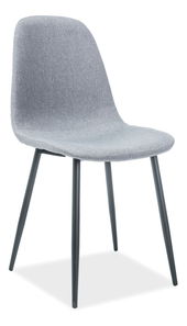 Scaun de sufragerie Fannie (Gri + Negru)