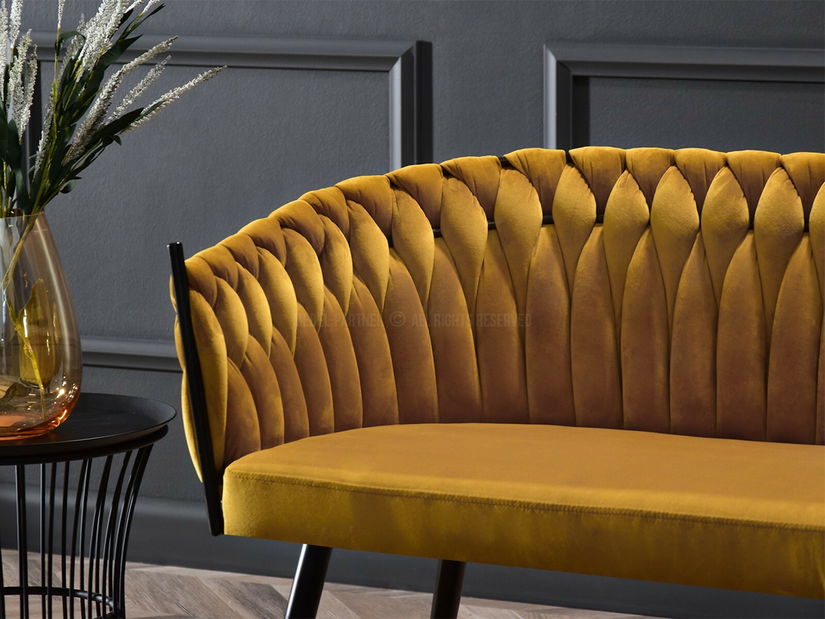 Canapea două locuri Radio (negru)