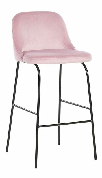 Set 2 ks. barových stoličiek NEKKE (ružová)