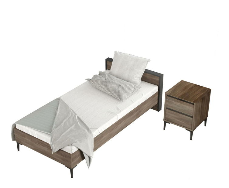 Set za dječju sobu Arvokan (smeđa + antracit)