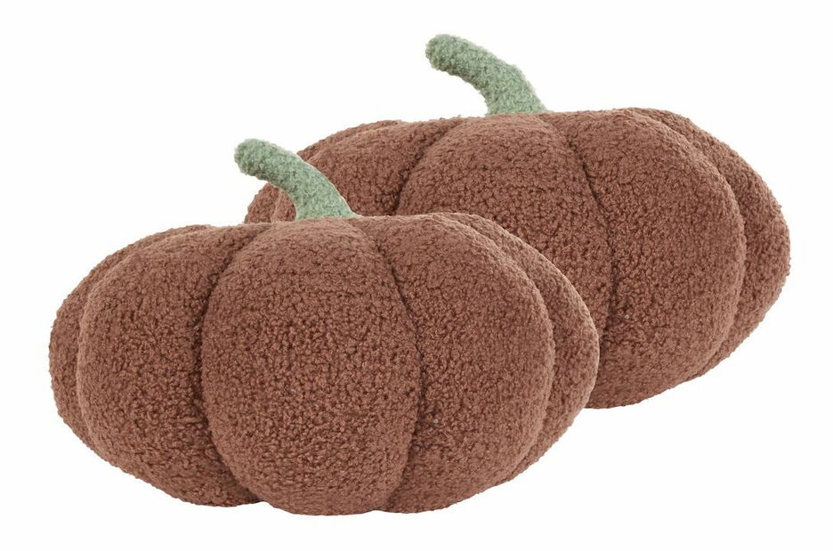 Sada 2 ozdobných vankúšov ⌀ 35 cm Munchi (hnedá)