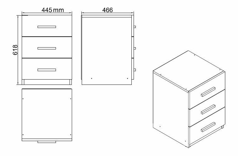 Set mobilier birou Vincent 12 (stejar + negru)