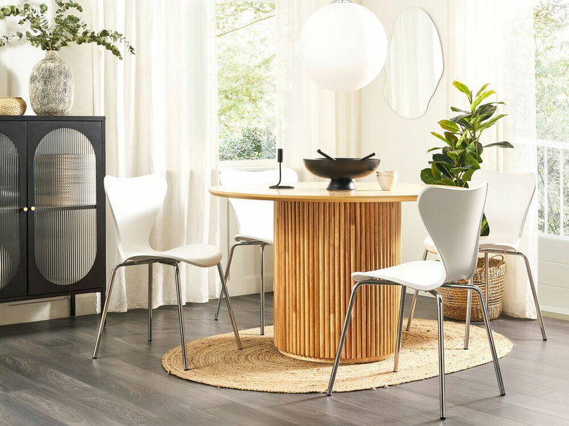 Set 2 buc scaun tip bar Baylor (alb)