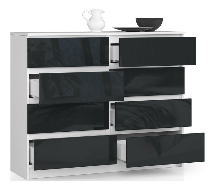 Comodă Kohen (Grafit ultra lucios)