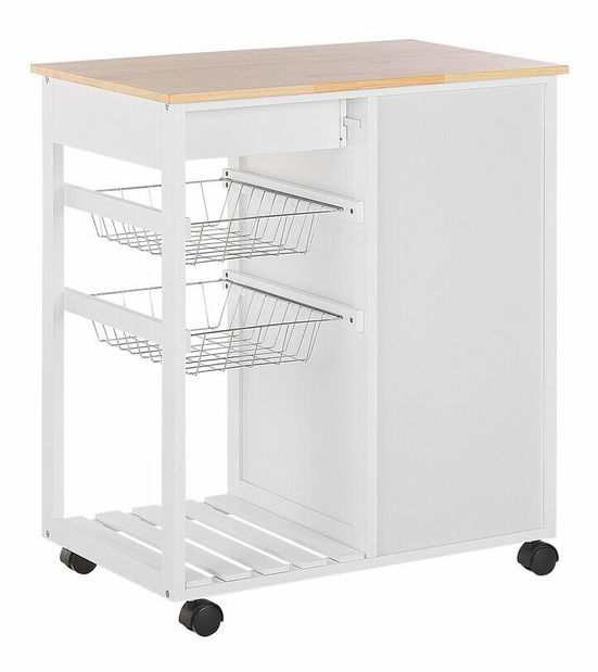 Servírovací stolík Banesa (biela)