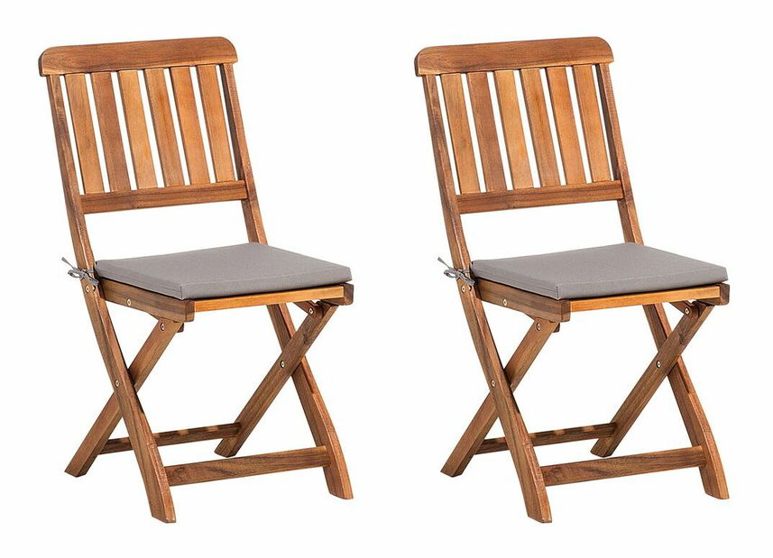 Záhradná stolička Cien (tmavé drevo)