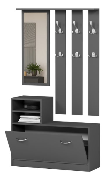 Set hol Verturia (antracit) (cu oglindă)