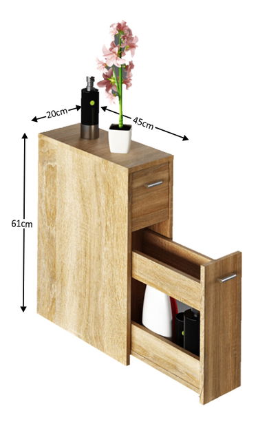 Dulap de baie Nariel typ 7 (stejar sonoma)