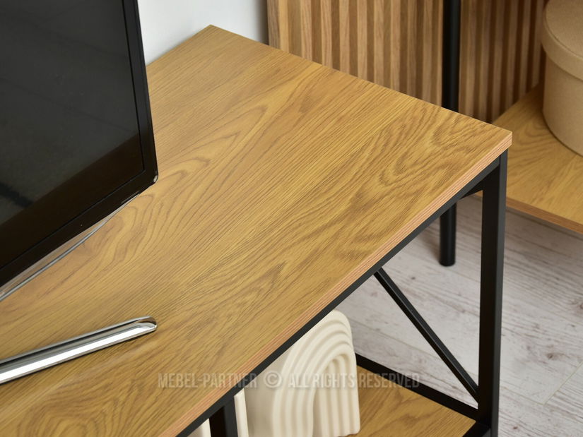 TV stolík/skrinka Jukky Stol Rtv (dub + čierna)