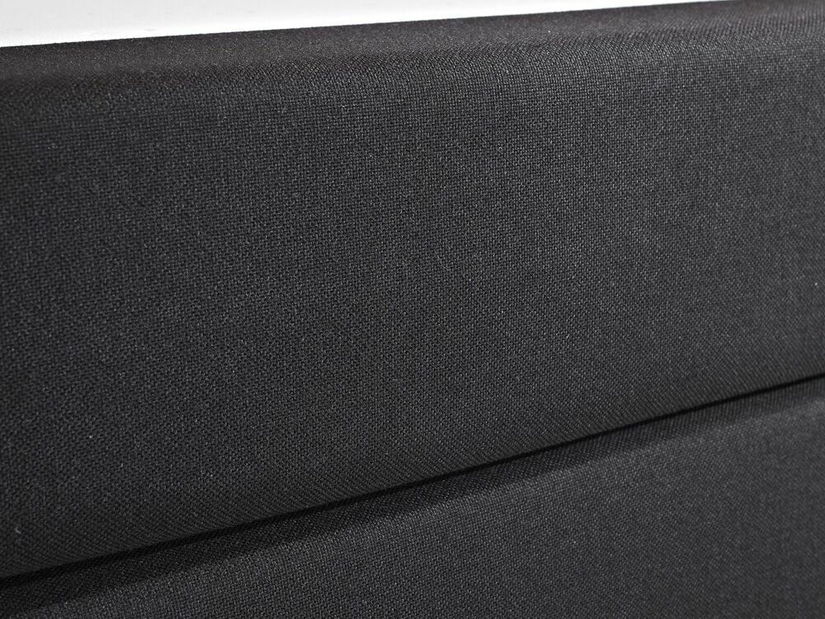 Manželská posteľ Boxspring 180 cm PREMIER 2 (s matracmi) (čierna)
