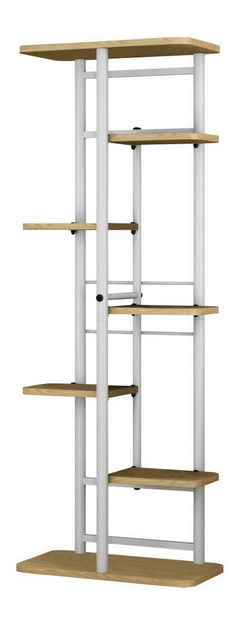 Stalak za cvijeće Laban 3 (hrast sonoma + bijela) 