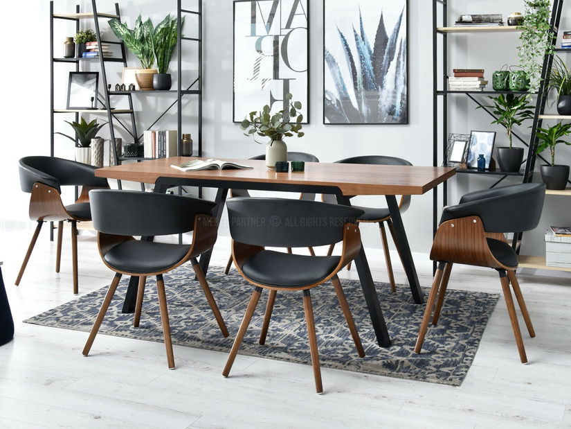 Stolica Enzo K (tamni orah + orah)