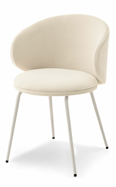 Jedálenská stolička Carbono (krémová + sivá)