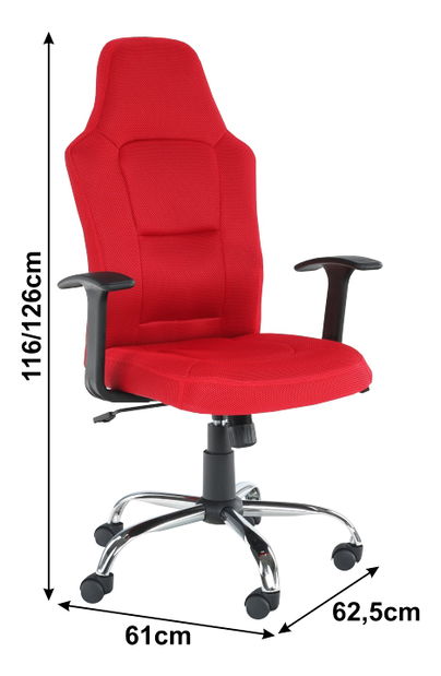 Scaun de birou Georgann Roșu