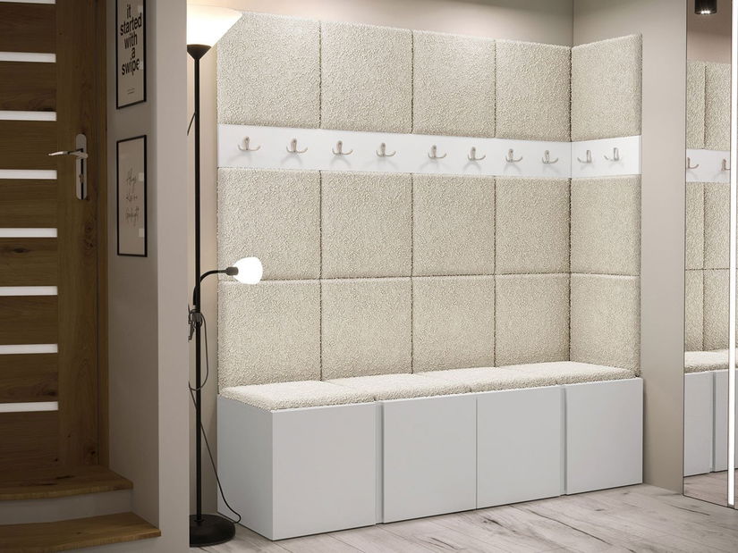 Mobilier hol Tovenaz II (stejar artisan + negru)