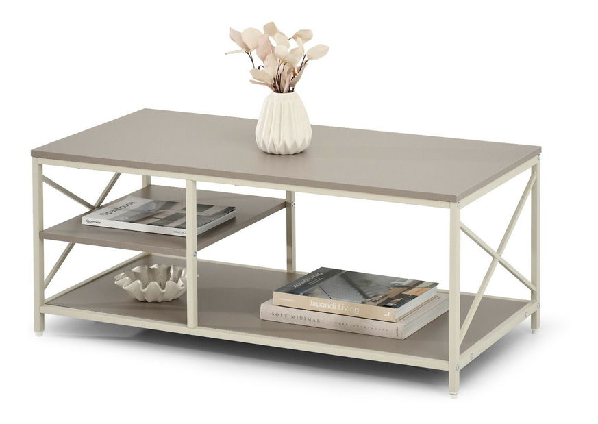 Măsuță de cafea Jabalinas (bej + crem)