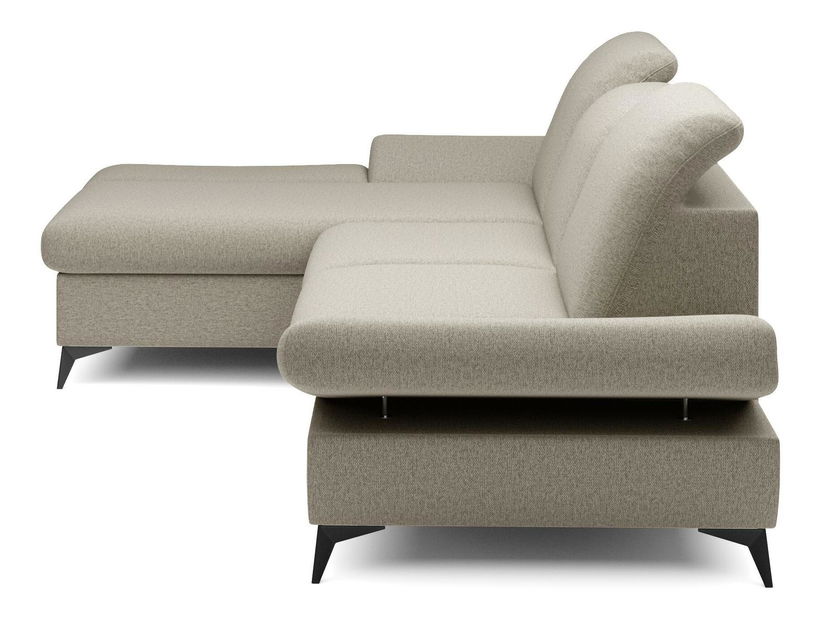 Rohová sedacia súprava Harpie (tmavá béžová) (L)