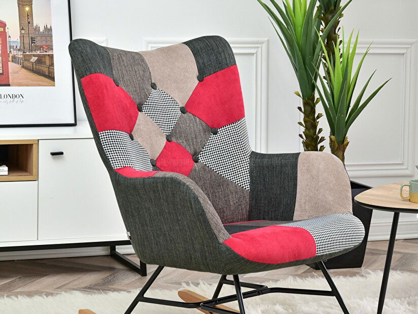 Fotel Sibyla (patchwork + fekete bükk)