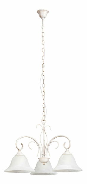 Viseća svjetiljka Katherine 7190 (antička bijela + staklo od rižinog kamena)