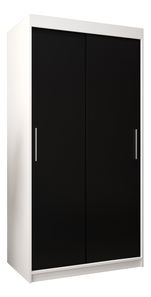 Ruhásszekrény 100 cm Toki (matt fekete + matt fekete)