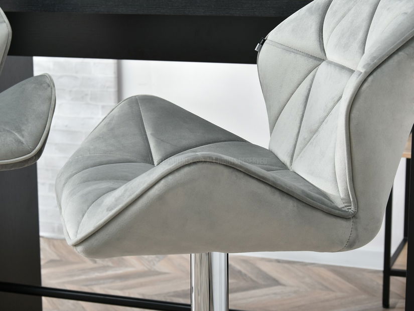 Stolička Huhu (sivá + čierna)