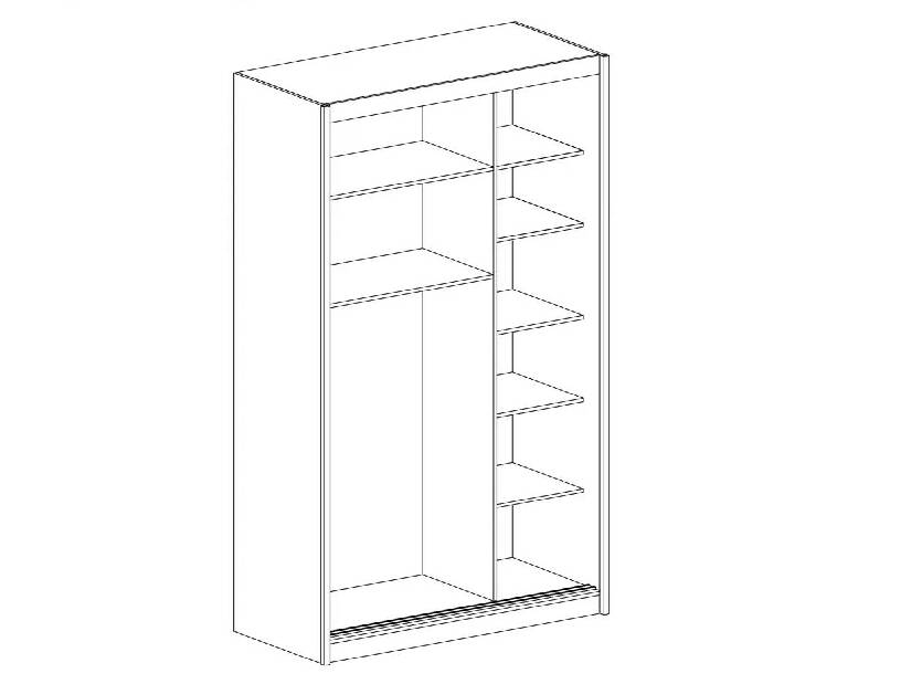 Ormar za garderobu Karoly (hrast artisan) 