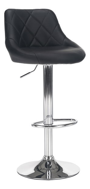 Barová stolička Mariora (čierna ekokoža)