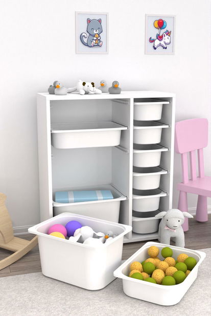 Organizator za igračke Dremonka 10 (bijela)