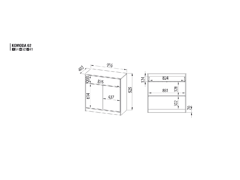 Komoda Komoda 2