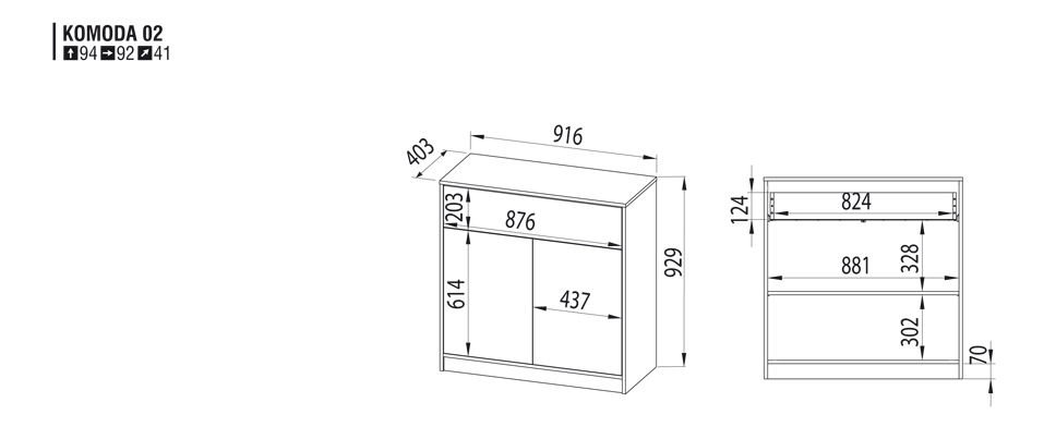 Komoda Komoda 2