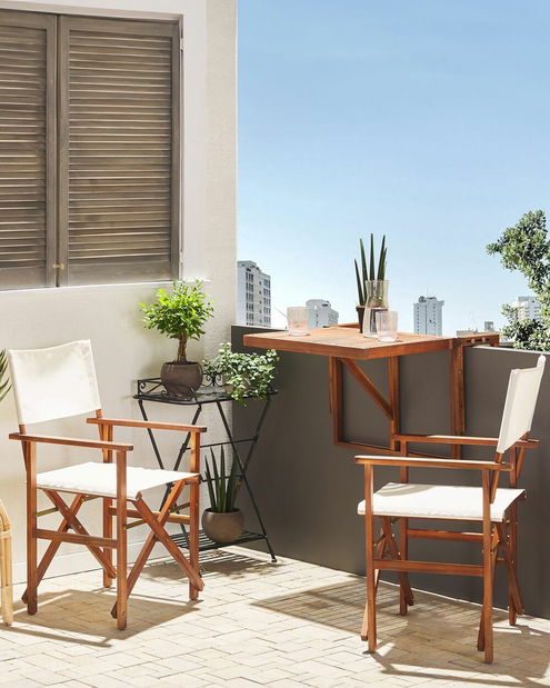 Set vrtnih stolica (2 kom.) Carli (krem bijela)