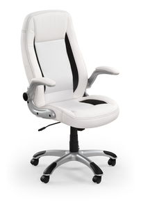 Uredska fotelja Saul bijela (bijela + crna)