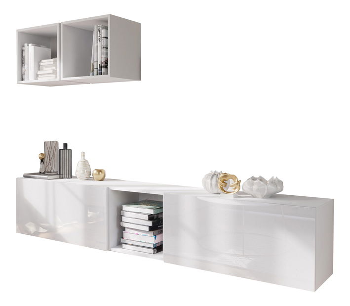 Mobilier living Berny 22 (alb + alb lucios)
