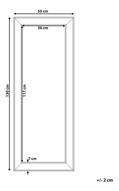 Oglindă de perete Bubi (argintie)