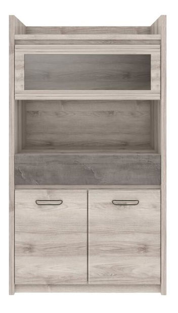 Vitrină Jess new (castan nairobi + onyx)