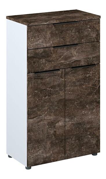 Komód Klodekas 3 (szürke + sötét beton) 