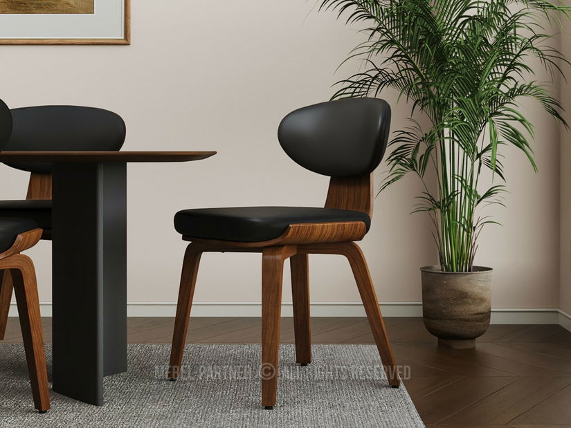 Jedálenská stolička Jugar (čierna)