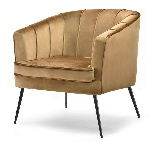 Fotel Etimee F (arany + fekete)